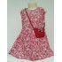 Vestido Malha Rosa com Bolsa  +R$ 49,00